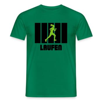 Biking Running Marathon Triathlon Bike - Men's T-Shirt - kelly green - Front - AI Model Male 178 dark (178cm)