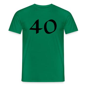 40 - T-shirt homme - vert - Devant - AI Model Male 178 dark (178cm)