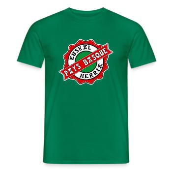 pays basque 14 - T-shirt homme - vert - Devant - AI Model Male 178 dark (178cm)