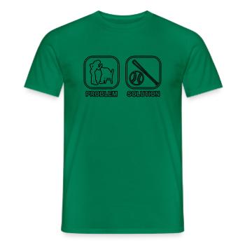 Baseball Lovers Baseball Gift Jeu de baseball - T-shirt homme - vert - Devant - AI Model Male 178 dark (178cm)