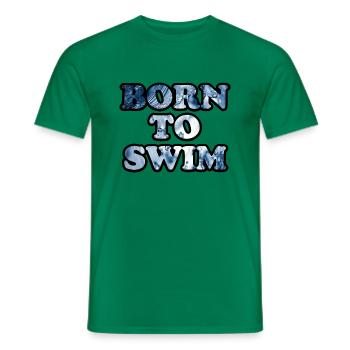 Triathlon Natation Bike Run Marathon - T-shirt homme - vert - Devant - AI Model Male 178 dark (178cm)