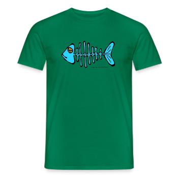 arête de poisson - T-shirt homme - vert - Devant - AI Model Male 178 dark (178cm)