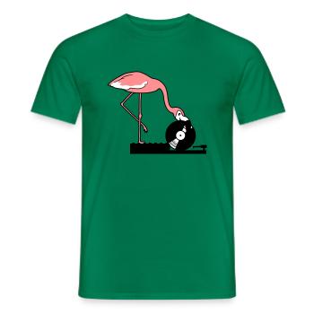 musik party feiern disko club auflegen mischpult v - Männer T-Shirt - Kelly Green - Vorne - AI Model Male 178 dark (178cm)