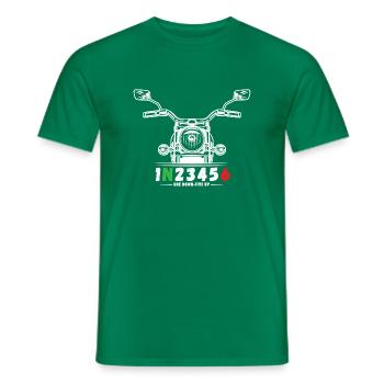 Italian motorcycle - Men's T-Shirt - kelly green - Front - AI Model Male 178 dark (178cm)