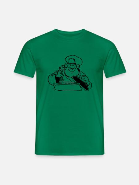 kochen koch comic witzig - Männer T-Shirt - Kelly Green