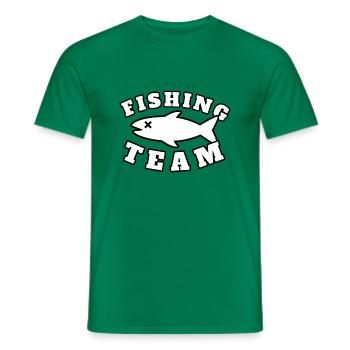 Fishing team - Men's T-Shirt - kelly green - Front - AI Model Male 178 dark (178cm)