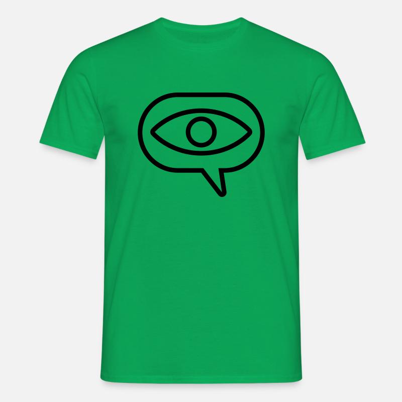Visual Vision Eye Speech Bubble - Men's T-Shirt - kelly green
