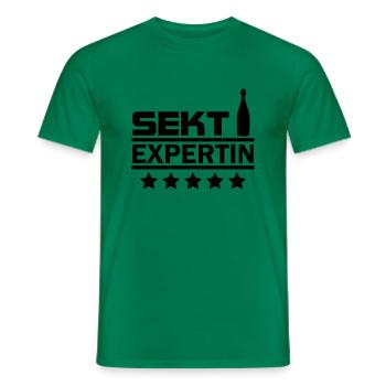 sekt expertin - Männer T-Shirt - Kelly Green - Vorne - AI Model Male 178 dark (178cm)