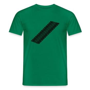 reifenspur__f1 - T-shirt homme - vert - Devant - AI Model Male 178 dark (178cm)