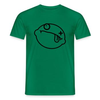 Dead Lemon Smiley - T-shirt homme - vert - Devant - AI Model Male 178 dark (178cm)