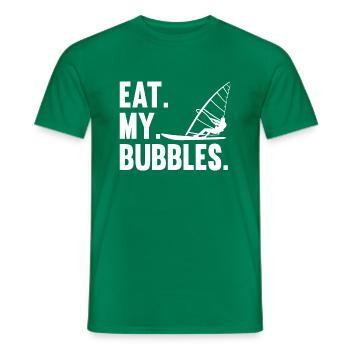 Windsurfing Windsurfen - Men's T-Shirt - kelly green - Front - AI Model Male 178 dark (178cm)