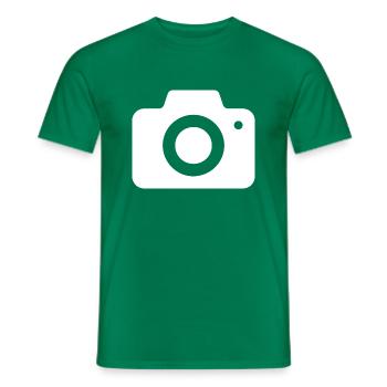 Photography Movie Camera Photographer - Men's T-Shirt - kelly green - Front - AI Model Male 178 dark (178cm)