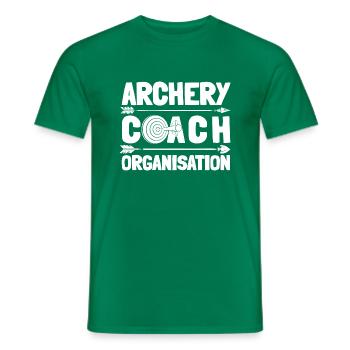 Tir à l’arc Flèche Tir à l’arc Tir à l’arc - T-shirt homme - vert - Devant - AI Model Male 178 dark (178cm)