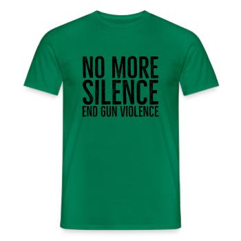 Kein Schweigen mehr, Waffengewalt beenden - Männer T-Shirt - Kelly Green - Vorne - AI Model Male 178 dark (178cm)