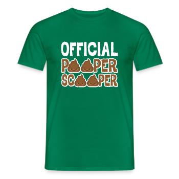 Official Pooper Scooper 12 - Männer T-Shirt - Kelly Green - Vorne - AI Model Male 178 dark (178cm)