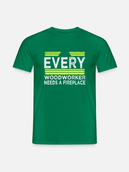 cabinetmaker tools cutter forestry - Männer T-Shirt - Kelly Green