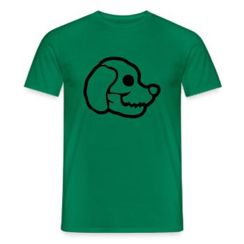 Skull Dog Halloween Squelette - T-shirt homme - vert - Devant - AI Model Male 178 dark (178cm)
