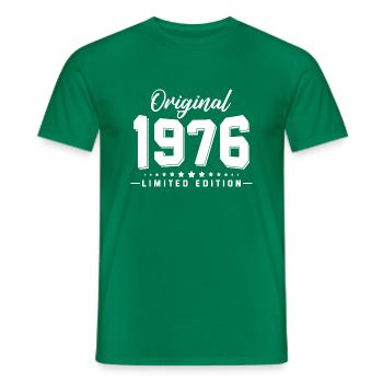 46e anniversaire né en 1976 - T-shirt homme - vert - Devant - AI Model Male 178 dark (178cm)