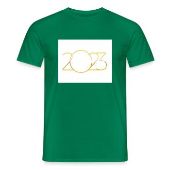 Neujahr - Männer T-Shirt - Kelly Green - Vorne - AI Model Male 178 dark (178cm)