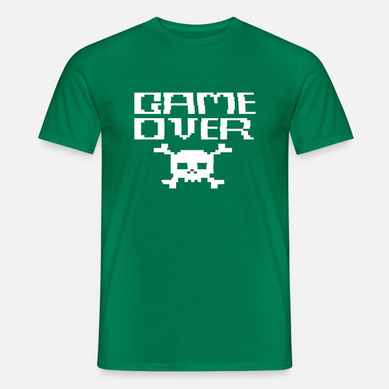 Game Over ASCII - Männer T-Shirt - Kelly Green