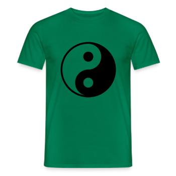 Yin Yang strong , 1,618 5x5, 1f - Männer T-Shirt - Kelly Green - Vorne - AI Model Male 178 dark (178cm)