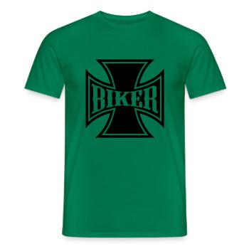 Biker cross - Männer T-Shirt - Kelly Green - Vorne - AI Model Male 178 dark (178cm)
