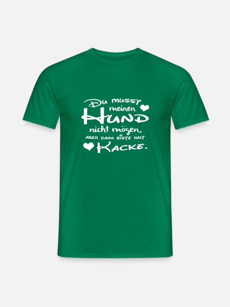 Meinen Hund mögen - Männer T-Shirt - Kelly Green