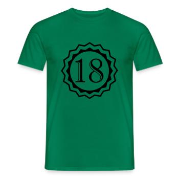 18 - T-shirt homme - vert - Devant - AI Model Male 178 dark (178cm)