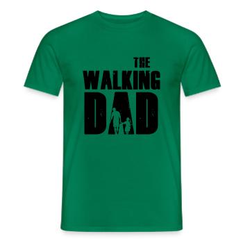 The walking Dad - Männer T-Shirt - Kelly Green - Vorne - AI Model Male 178 dark (178cm)
