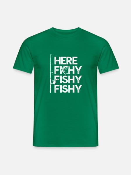 Here fishy fishy fishy - Männer T-Shirt - Kelly Green