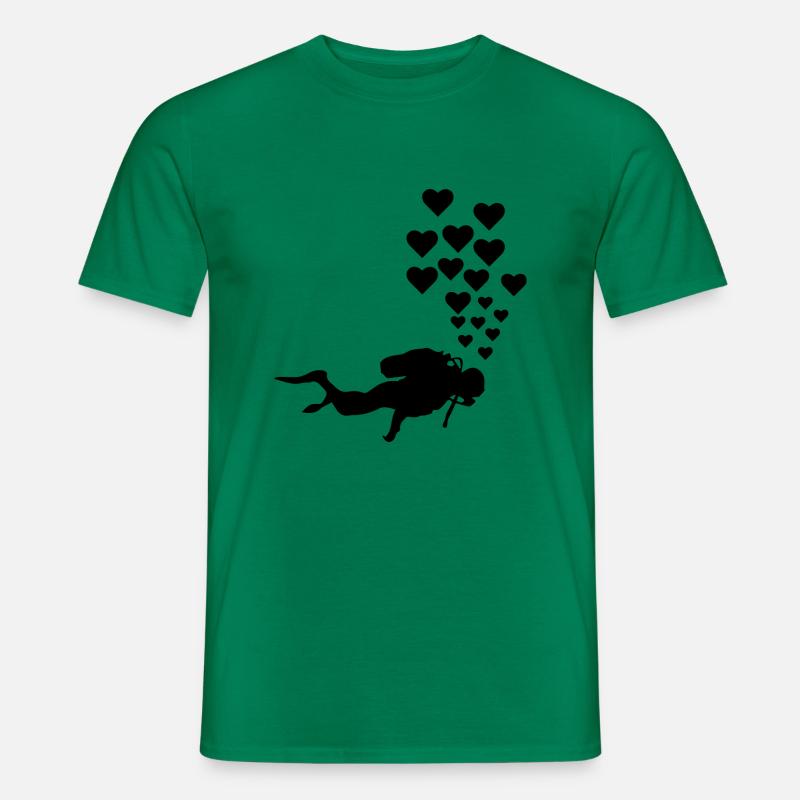 Diving Dive Dive - Men's T-shirt - kelly green