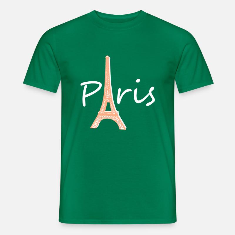 Paris Eiffelturm Frankreich - Männer T-Shirt - Kelly Green