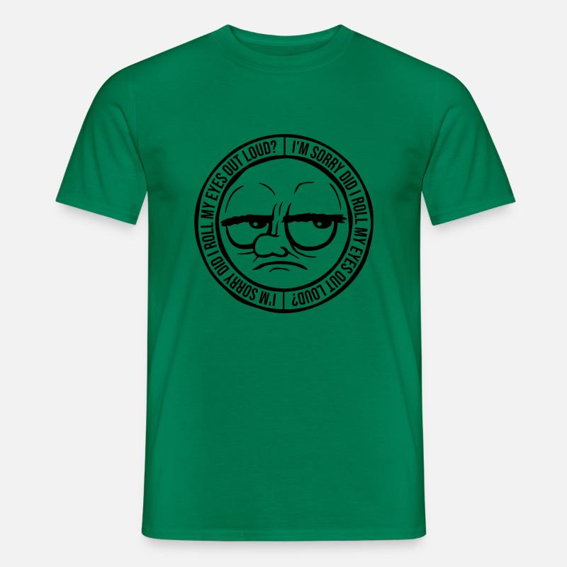Roll My Eyes Out - Männer T-Shirt - Kelly Green
