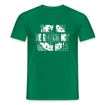 jokes geek quotes barber hair obama - Männer T-Shirt - Kelly Green - Vorne - AI Model Male 178 dark (178cm)