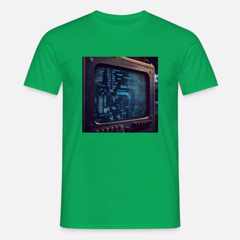 Code on a PC Screen - Men's T-Shirt - kelly green