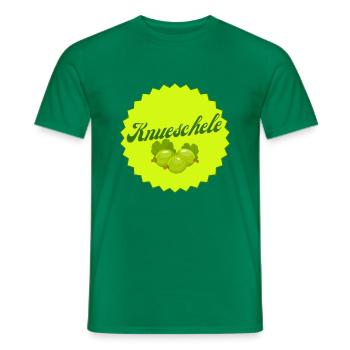 Knueschele Knuerschele Knurschele Stachelbeeren - Männer T-Shirt - Kelly Green - Vorne - AI Model Male 178 dark (178cm)