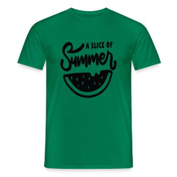 Une tranche d’été - T-shirt homme - vert - Devant - AI Model Male 178 dark (178cm)