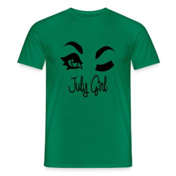 July Girl - Männer T-Shirt - Kelly Green - Vorne - AI Model Male 178 dark (178cm)