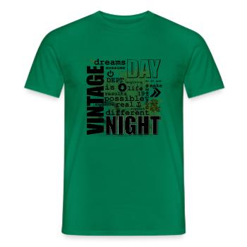 JOUR &NUIT - T-shirt homme - vert - Devant - AI Model Male 178 dark (178cm)