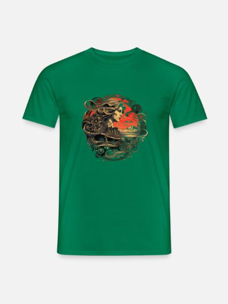 Charmantes 1930er Flair: Vintage-Design - Männer T-Shirt - Kelly Green