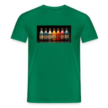 Vintage Farben - Männer T-Shirt - Kelly Green - Vorne - AI Model Male 178 dark (178cm)