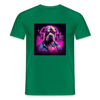 Cool Dog - Männer T-Shirt - Kelly Green - Vorne - AI Model Male 178 dark (178cm)