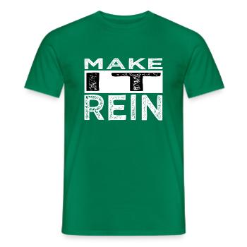 Couples Drôle Citation Barbe Gang Ordinateur maladroit - T-shirt homme - vert - Devant - AI Model Male 178 dark (178cm)