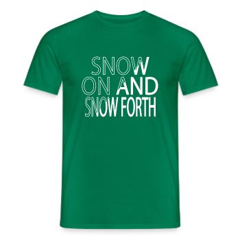 Happy Dinosaur Lover Joke Funny Funny Quote - Men's T-Shirt - kelly green - Front - AI Model Male 178 dark (178cm)