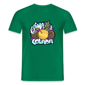 Pina Colada - T-shirt homme - vert - Devant - AI Model Male 178 dark (178cm)