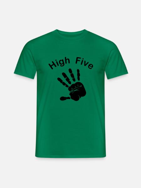 High five - Men's T-Shirt - kelly green