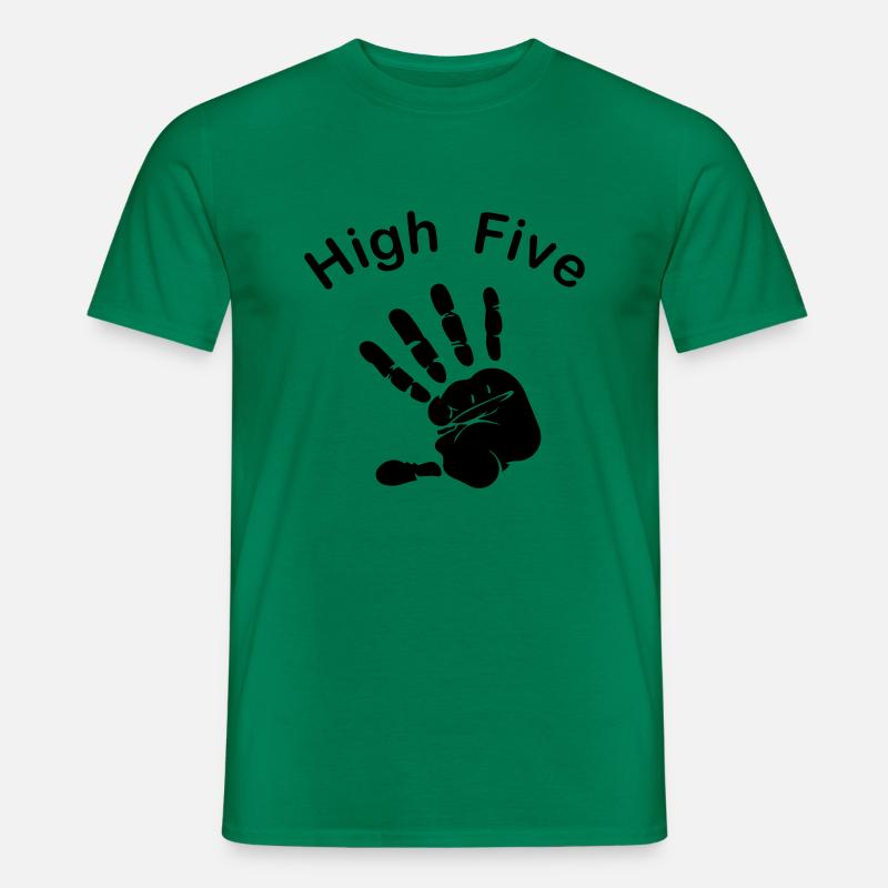 High Five - Männer T-Shirt - Kelly Green