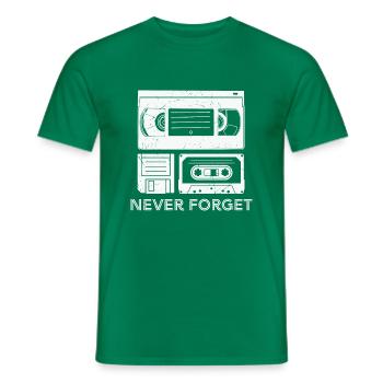 90er Jahre Neunziger Mottoparty Retro - Männer T-Shirt - Kelly Green - Vorne - AI Model Male 178 dark (178cm)