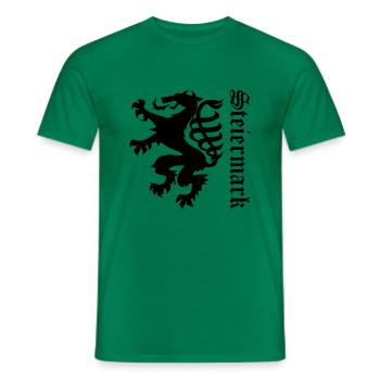 Löwe Silhouette Geschenk Steiermark - Männer T-Shirt - Kelly Green - Vorne - AI Model Male 178 dark (178cm)