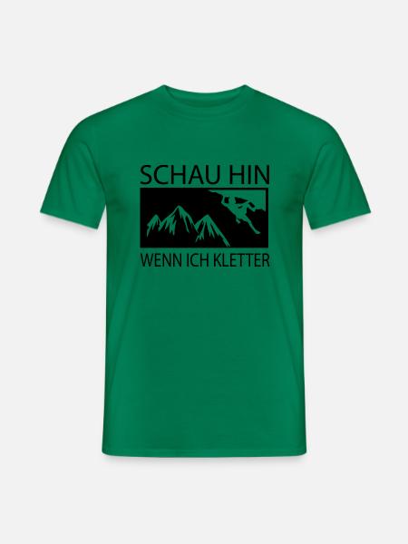 Bouldern Klettern Climbing - Männer T-Shirt - Kelly Green